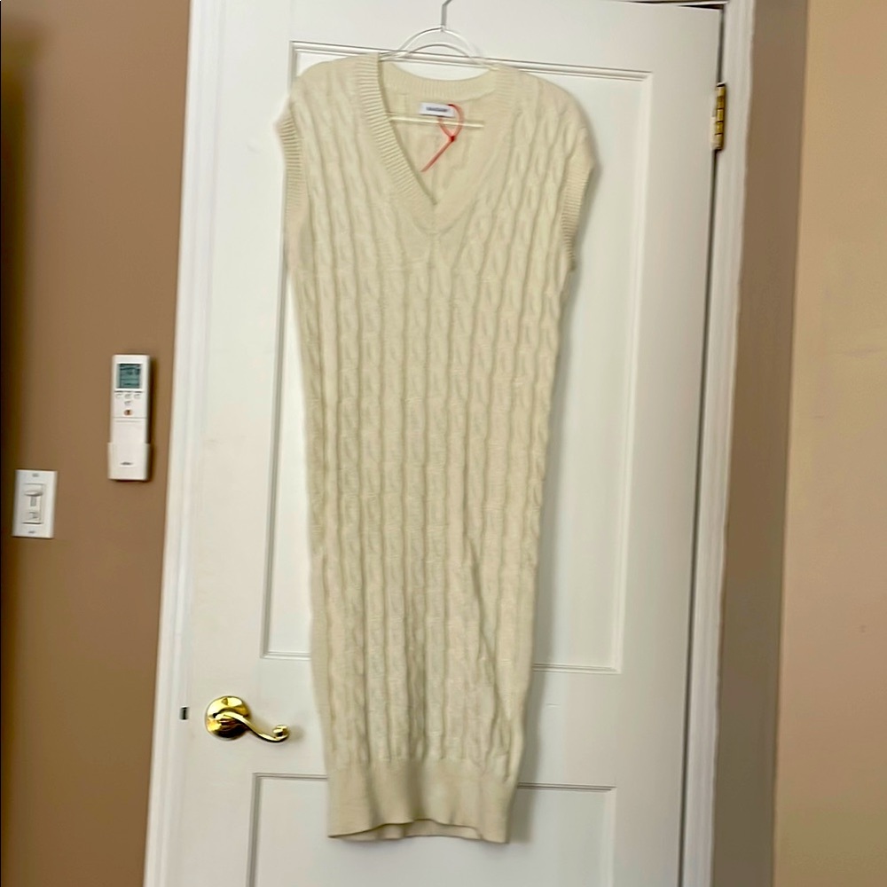 Cable Knit Sleeveless Sweater Dress Naadam